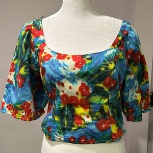 STAUD Colorful Floral Women's Blouse